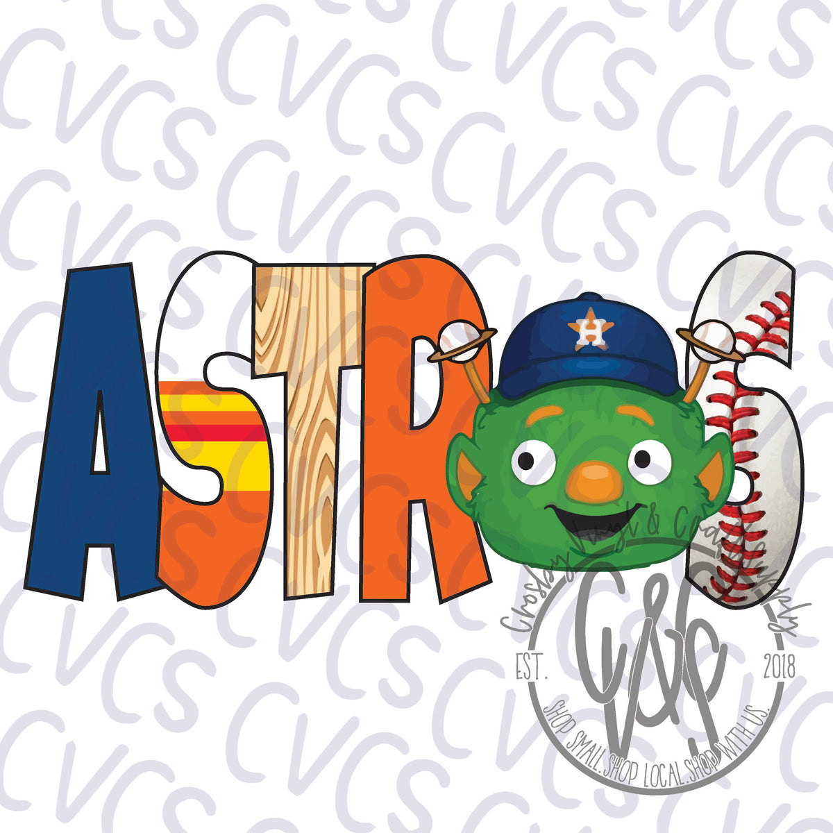 Team Lonestar Disc-Retro Astros Stripes – SouthernLotusCharms