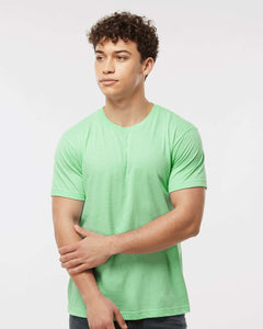 Tultex 202 Crew-Heather Neo Mint