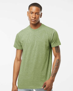 Tultex 241 Adult Poly Rich Crew-Heather Green