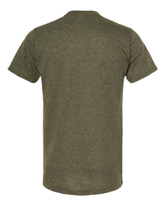 Tultex 241 Adult Poly Rich Crew-Heather Military Green