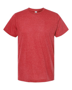 Tultex 241 Adult Poly Rich Crew-Heather Red