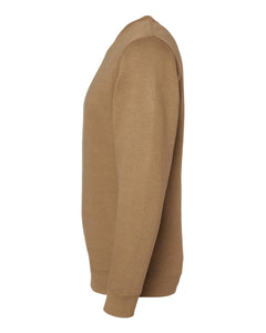 LAT 6925 Fleece Unisex Sweatshirt - Coyote Brown