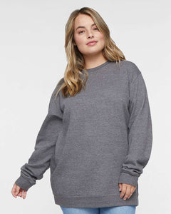 LAT 6925 Fleece Unisex Sweatshirt - Granite Heather