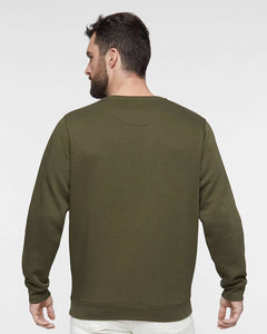 LAT 6925 Fleece Unisex Sweatshirt - Military Green
