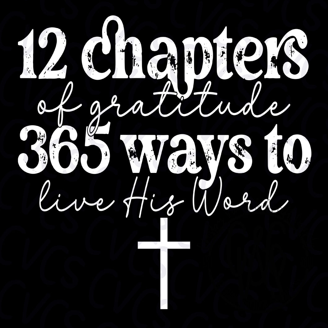 12 Chapters Gratitude - White