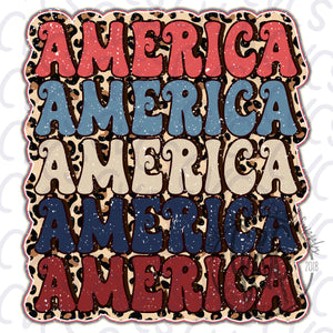 America Leopard Distressed