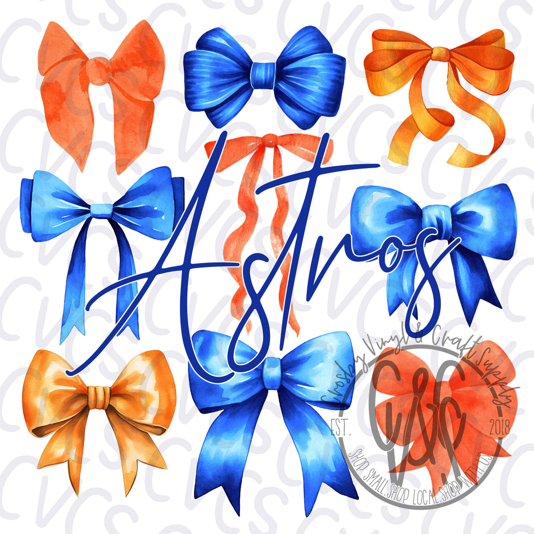 Astros Coquette Bows