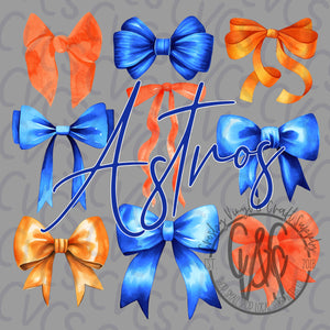 Astros Coquette Bows