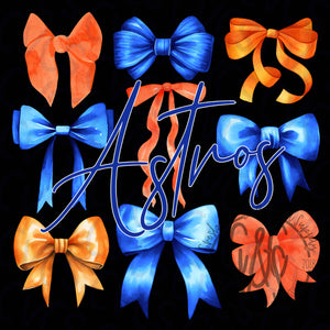 Astros Coquette Bows