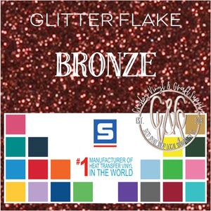 Glitter Flake-Bronze