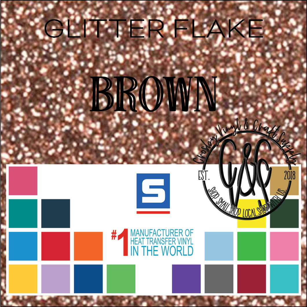 Glitter Flake-Brown