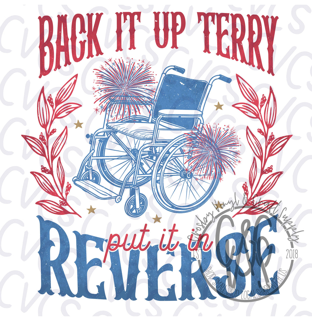 Back It Up Terry Patriotic