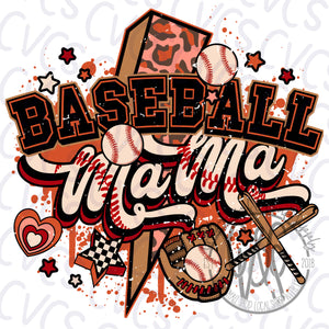 Baseball Mama Retro