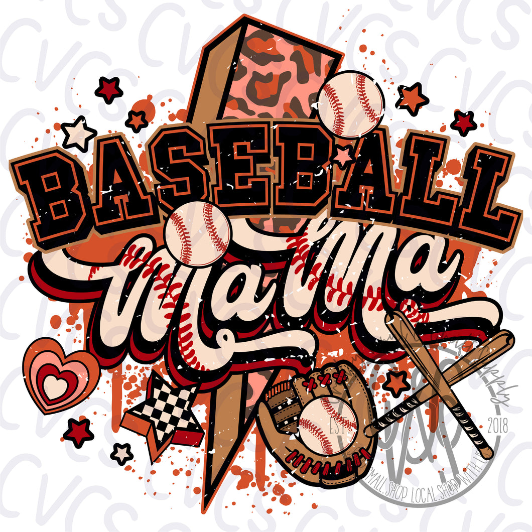 Baseball Mama Retro