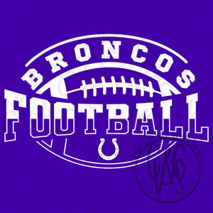 Bronco Football Shadow