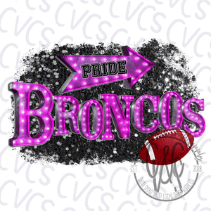 Bronco Pride Marquee Football