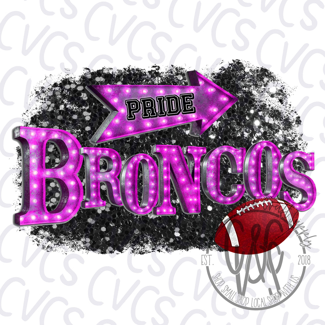 Bronco Pride Marquee Football