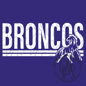 Broncos Double Stripe