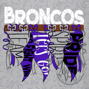Broncos Hanging Banner Flags