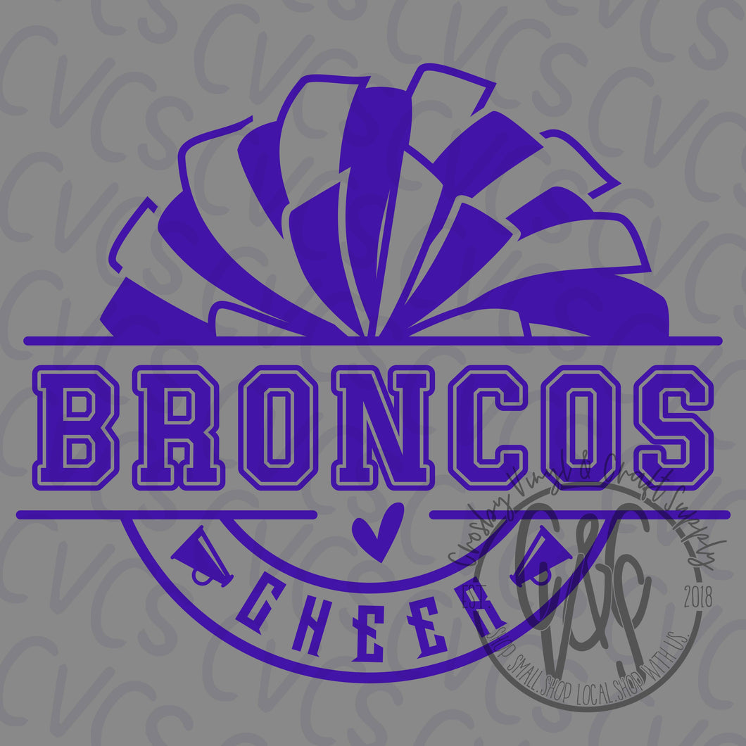 Broncos Pom Cheer Bow (Copy)