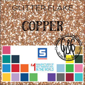 Glitter Flake-Copper