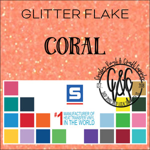 Glitter Flake-Coral