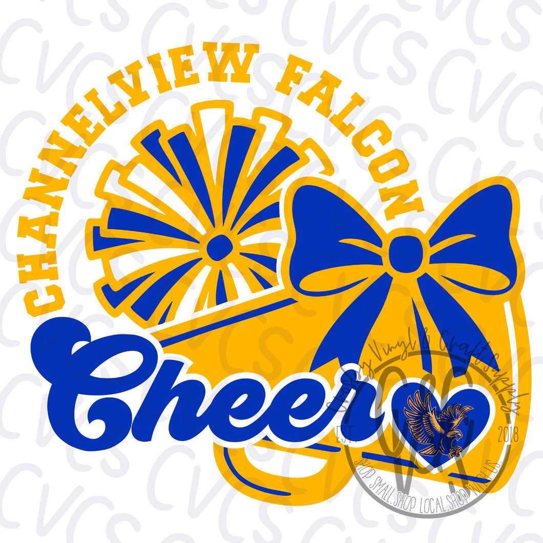 Channelview Cheer Pom & Bow