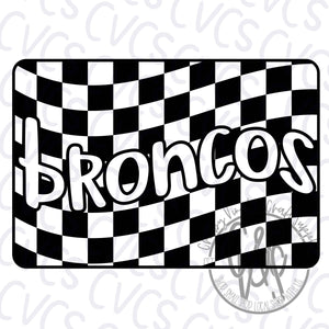 Checkered Flag - Broncos