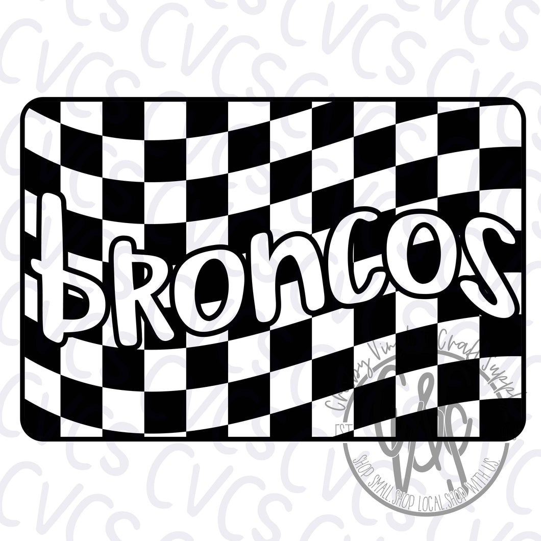 Checkered Flag - Broncos