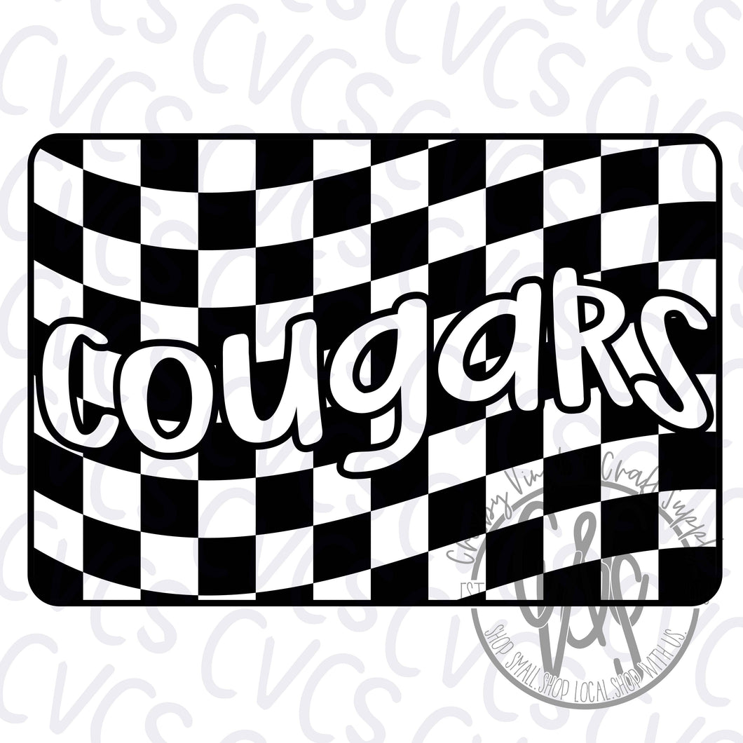 Checkered Flag - Cougars