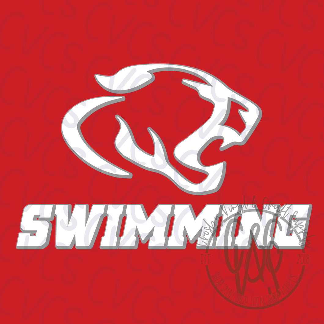 Cougar Swimming