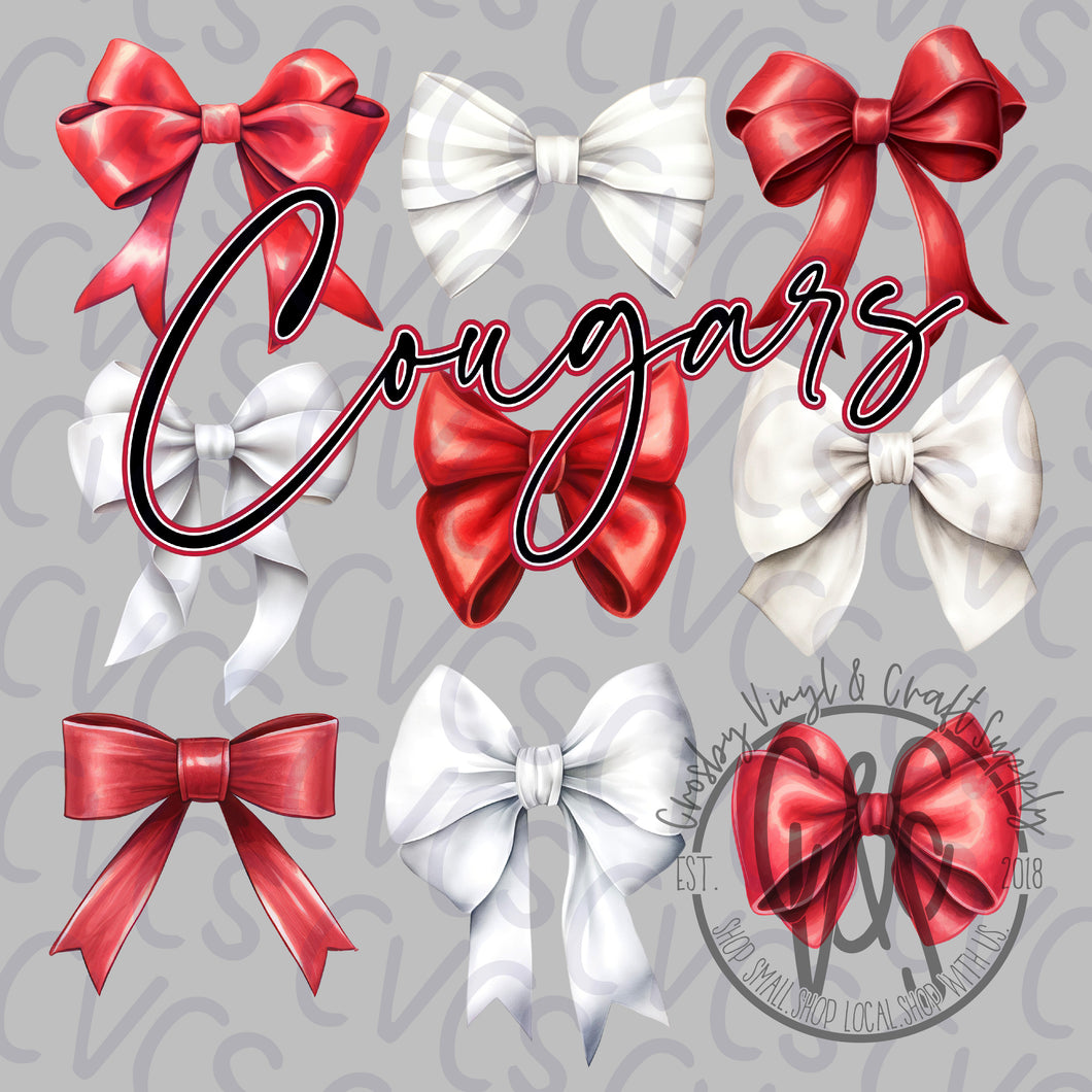 Cougars Coquette Bows