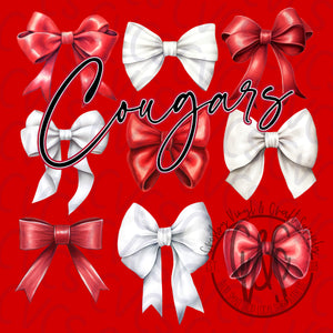 Cougars Coquette Bows