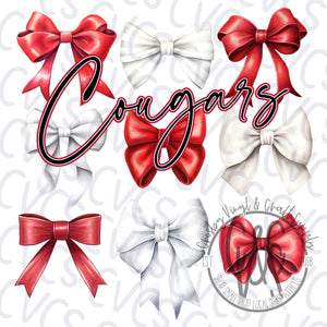 Cougars Coquette Bows