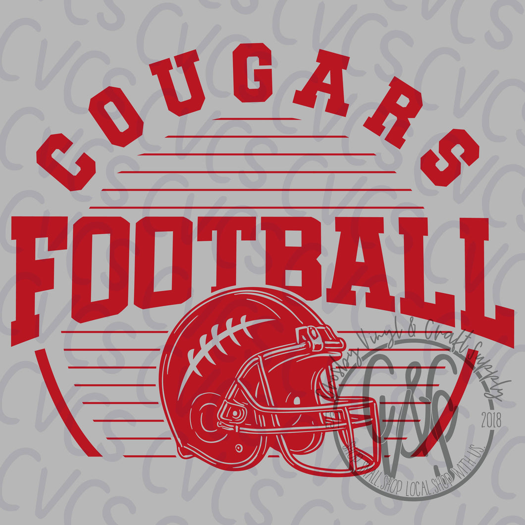 Cougars Stripes Football