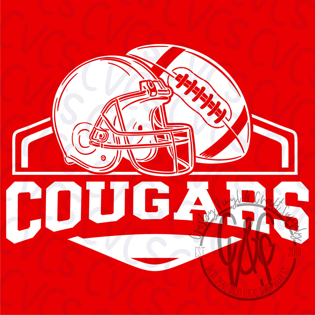 Cougars Vintage Football