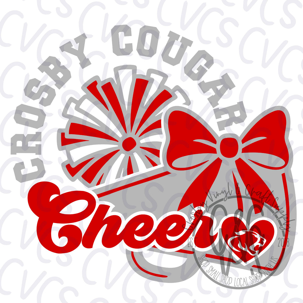 Crosby Cheer Pom & Bow