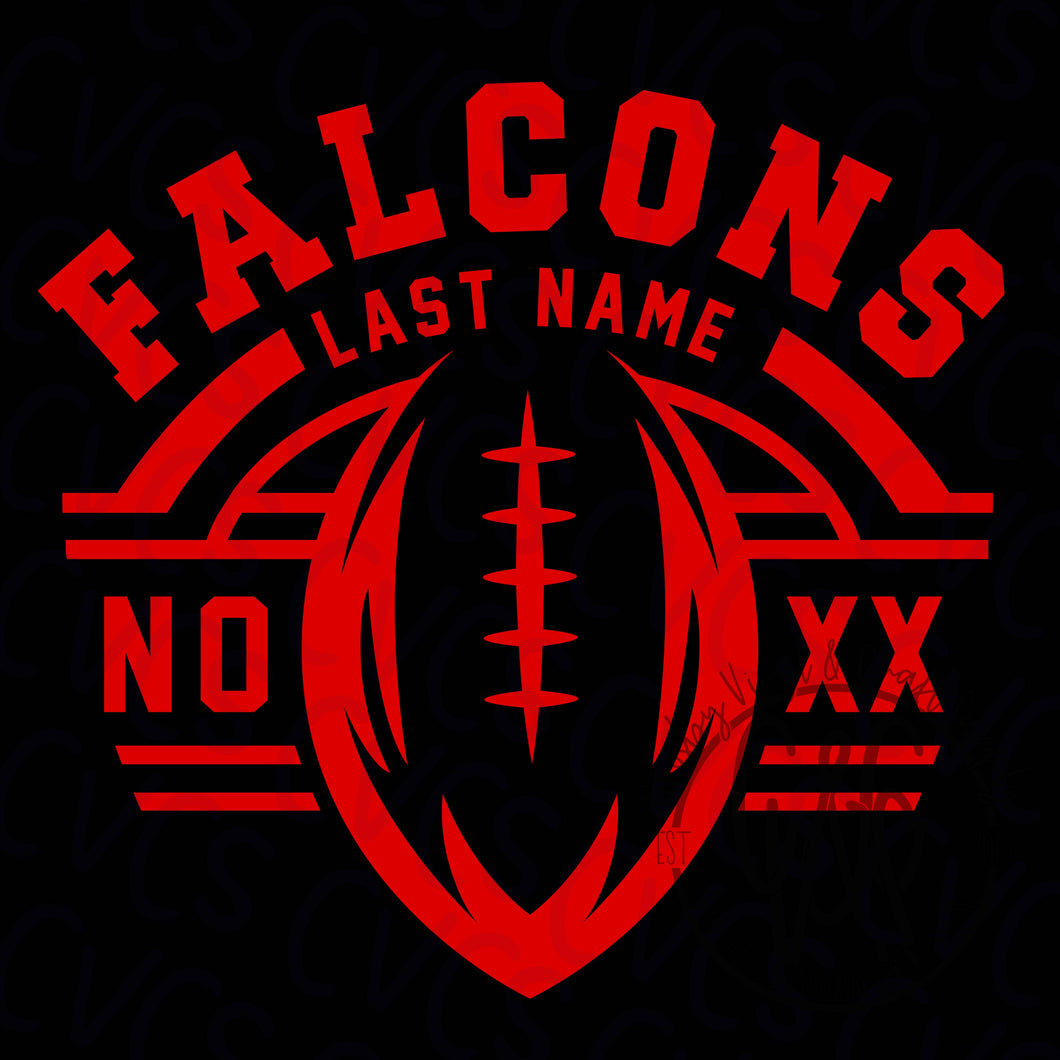 Customizable Falcons Football