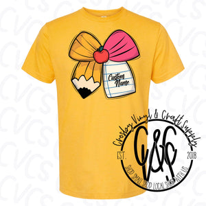 Customizable Pencil Bow