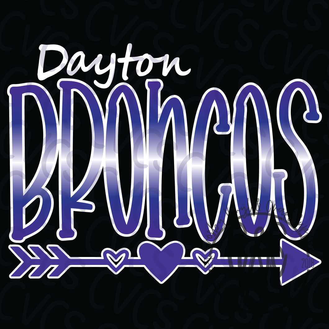 Dayton Broncos Gradient