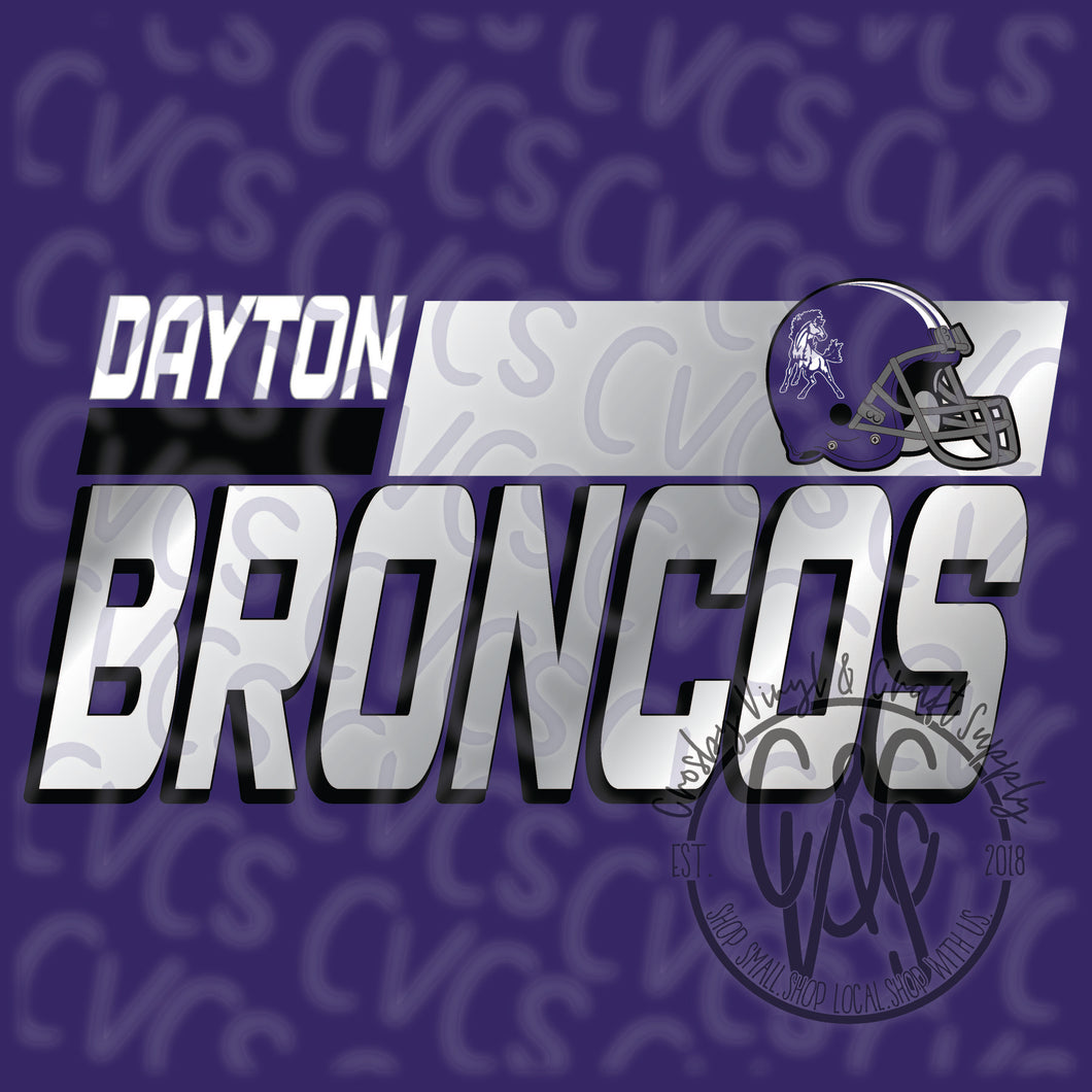 Dayton Broncos Helmet