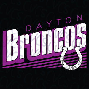 Dayton Broncos Striped