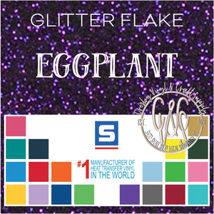 Glitter Flake-Eggplant