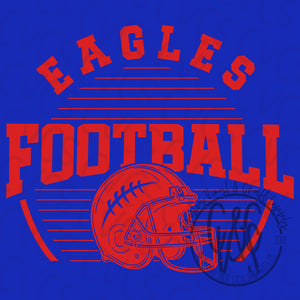 Eagles Stripes Football