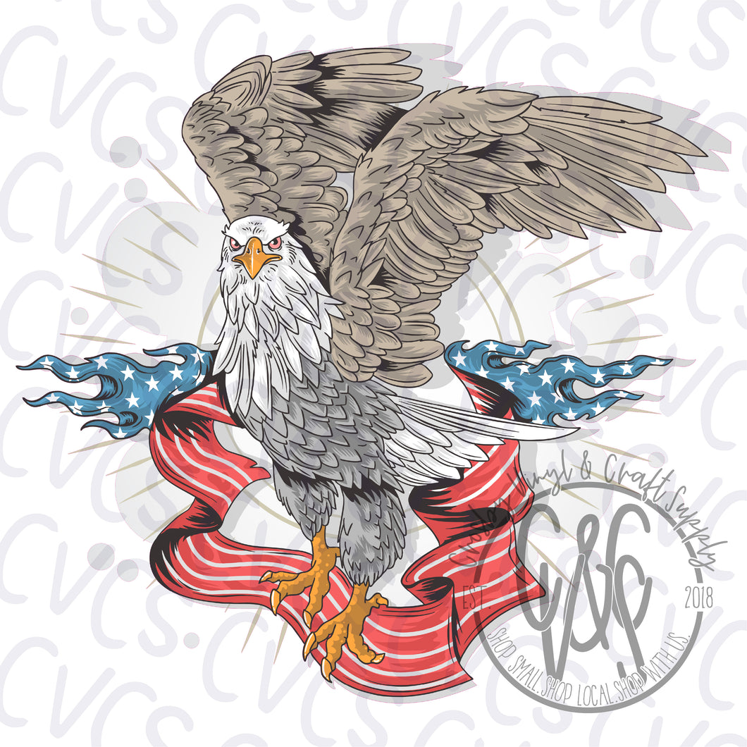 Eagle with Flag