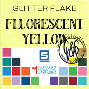 Glitter Flake-Fluorescent Yellow