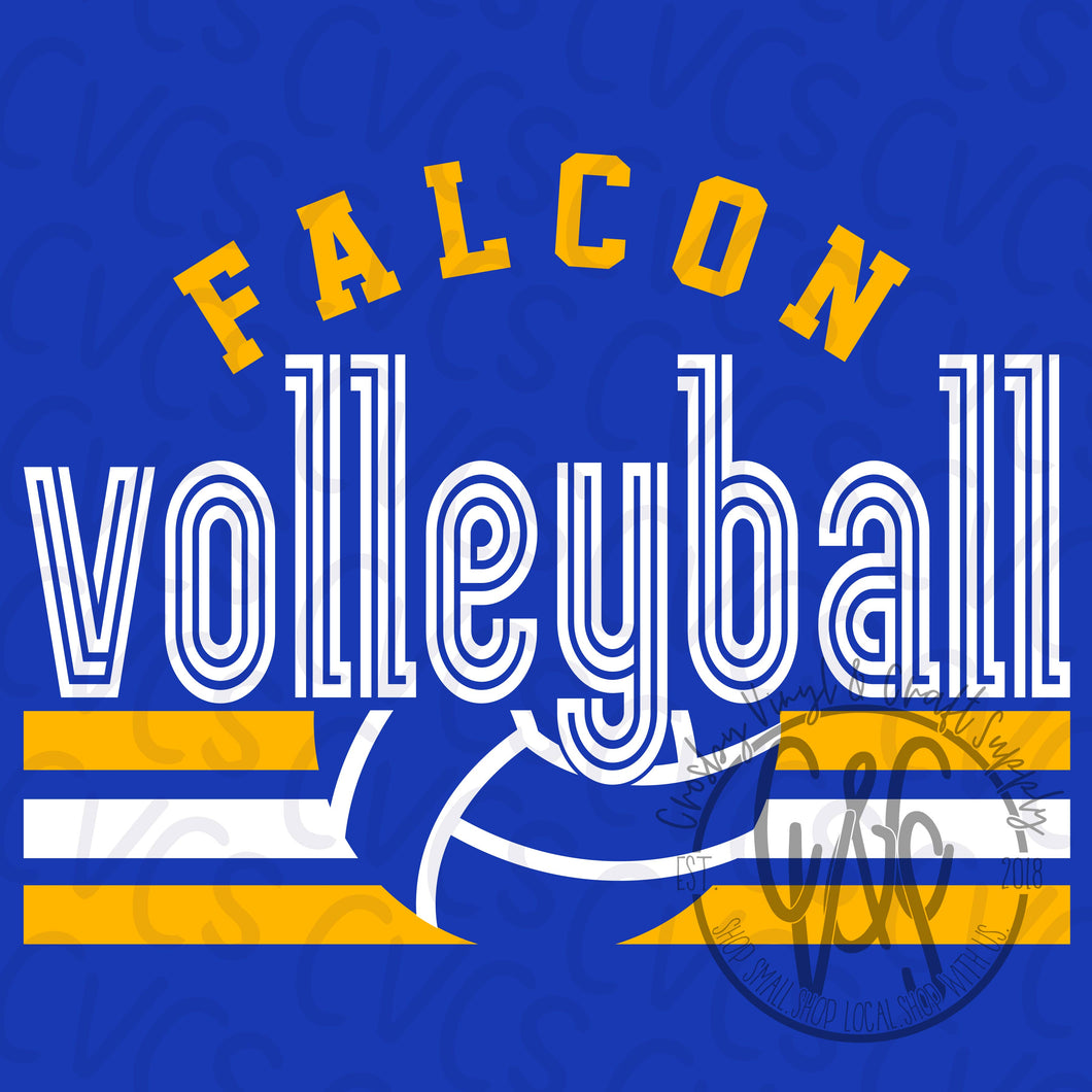 Falcon Gold Volleyball Inline