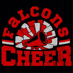 Falcons Cheer Pom and Megaphone