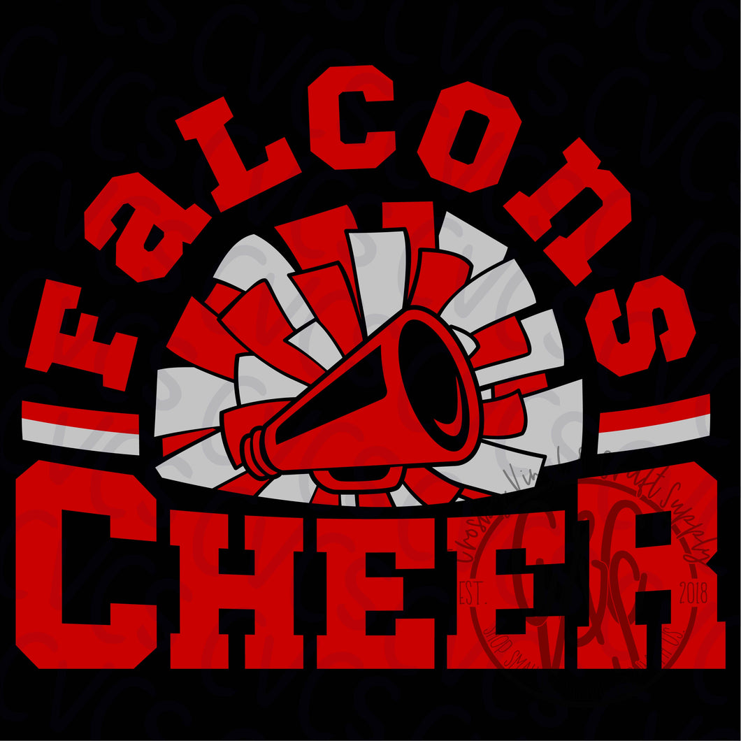 Falcons Cheer Pom and Megaphone