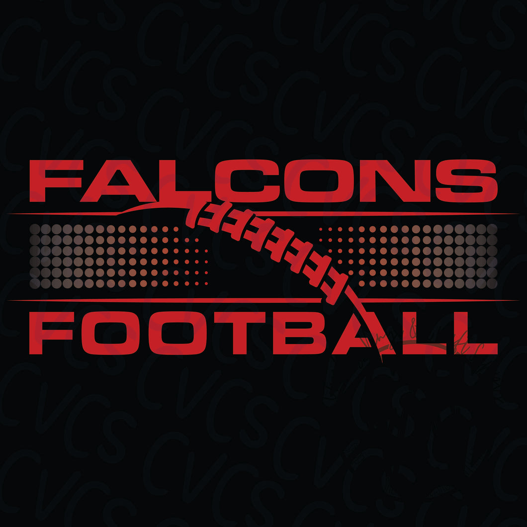 Falcons Football Dotted Gradient